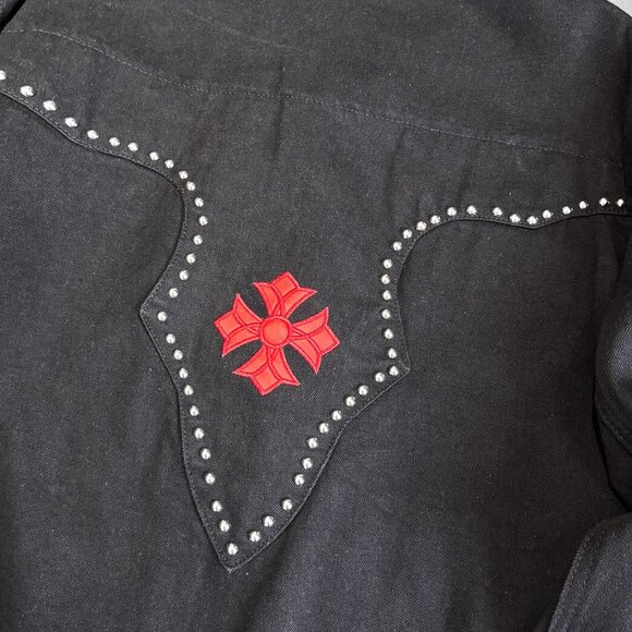 Chrome Hearts Riveted Heavyweight Denim Jacket - Picture 6 of 9